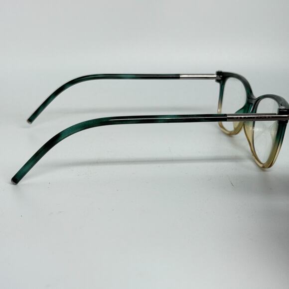 Marc Jacobs 50 TOZ Green Yellow Cat Eye Eyeglasses Frames 52-15-150 H18031‎